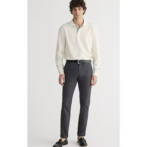 J.Crew 1040 Athletic Tapered-Fit Tech Pants Mens W33 L30 Gray Performance AU209 - Picture 3 of 10